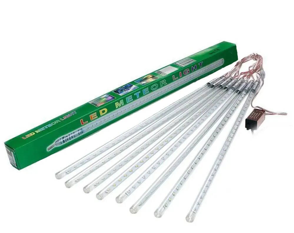 Dış Mekan, Meteor Yağmuru Akar Led Işık, 10 Adet Tüp