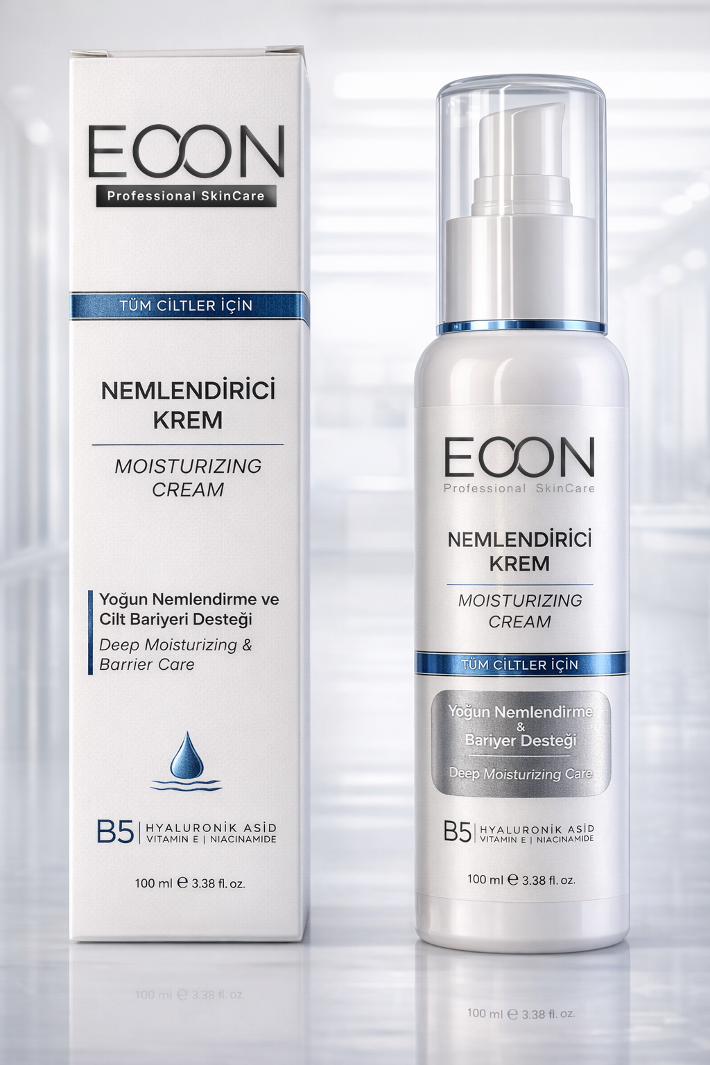 Eoon Nemlendirici Krem – B5 & Hyaluronik Asit, Yoğun Nemlendirici, Tüm Ciltler İçin 100 ml