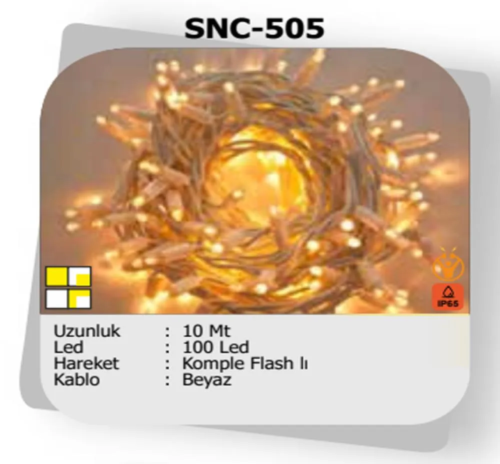 10 Metre Dış Mekan ip Led Komple Flash Animasyonlu