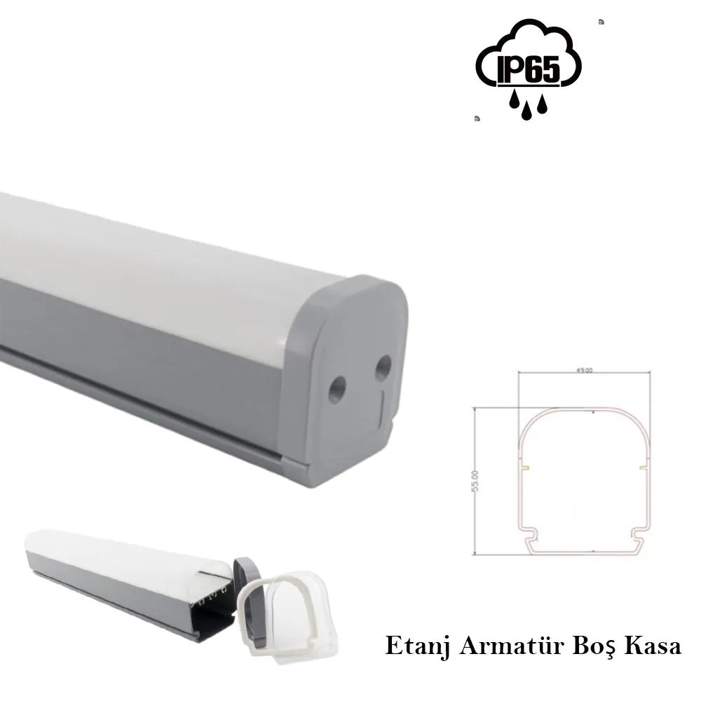 120 Cm Led Etanj Armatür Boş Kasa Fiyatı