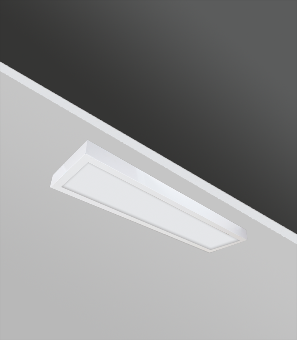 Gecem Lighting TSE BELGELİ STERA 30×120 36W Sıva Üstü Temperli Camlı Ameliyathane Armatürleri