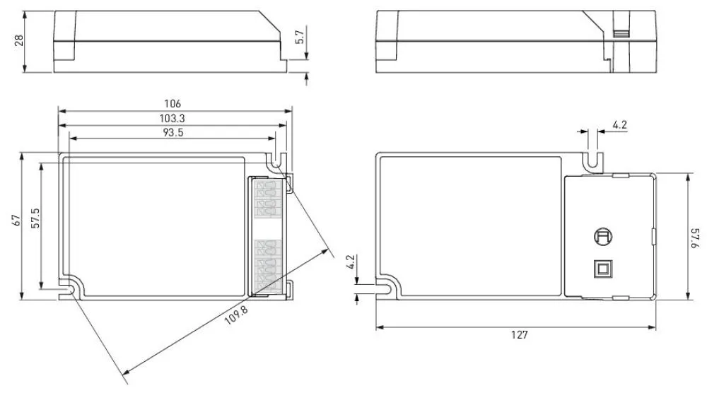 Helvar LC1x30-E-DA 30 W DALI dimmable LED driver
