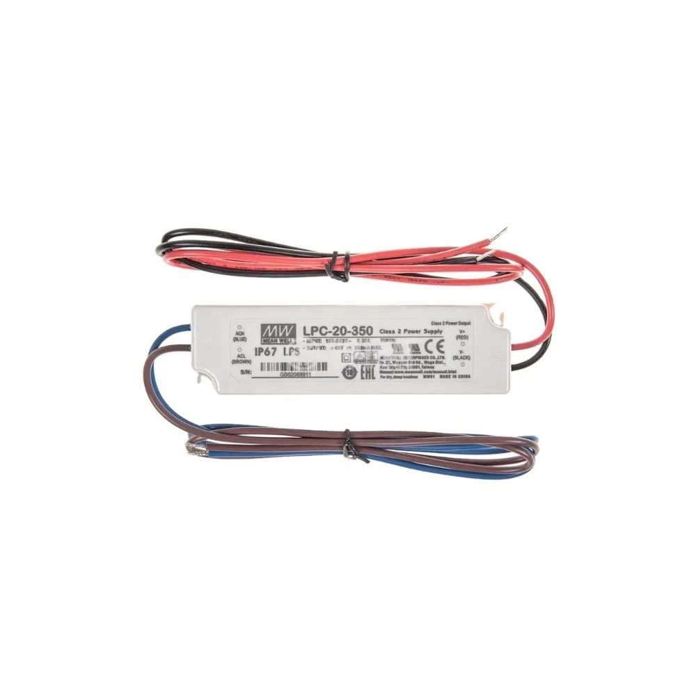 LPC-20-350 Meanwell 20W Sabit Akım Led Güç Kaynağı (Trafosu)