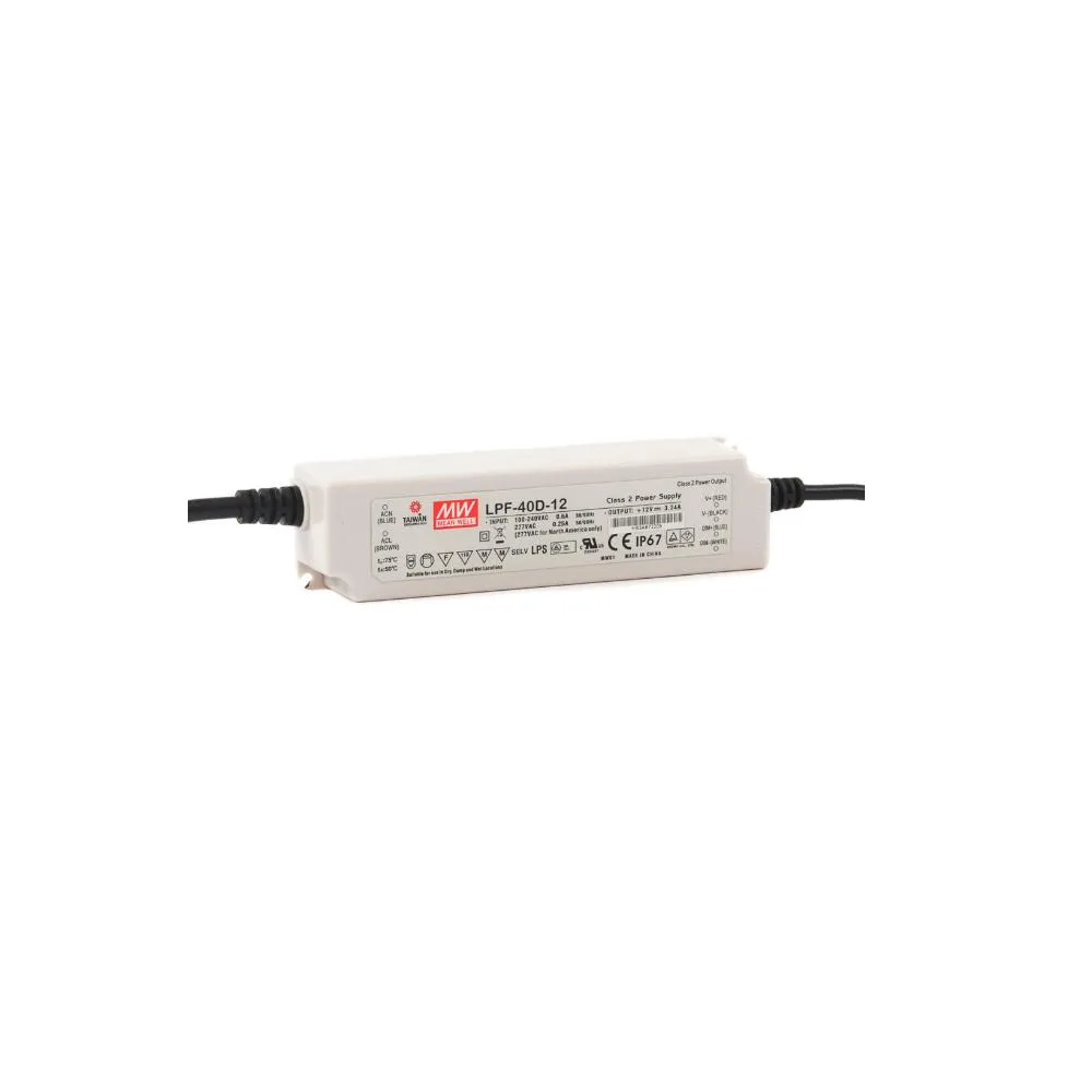 LPF-40D-12 Meanwell 40W Dim Edilebilir Led Güç Kaynağı (Trafosu)