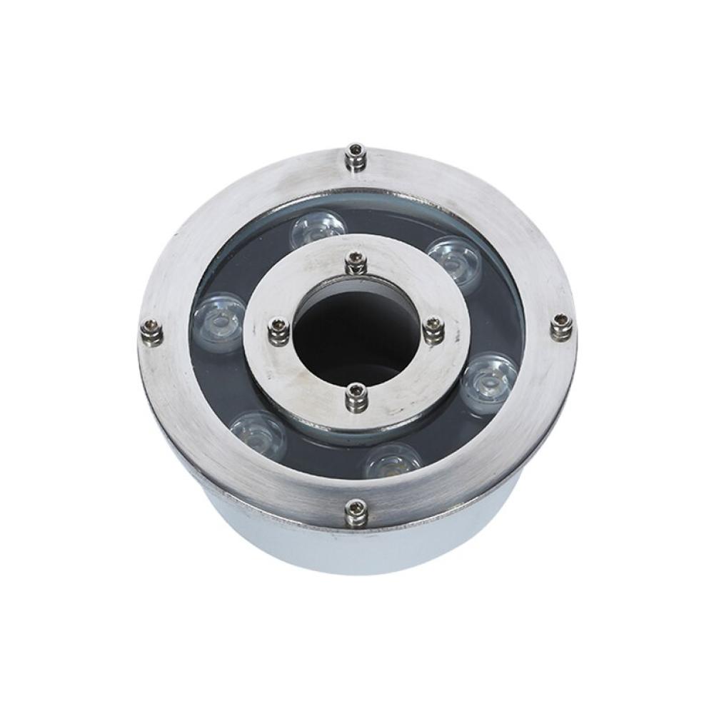 Round Chrome Pool Fountain Fixture Empty Housing