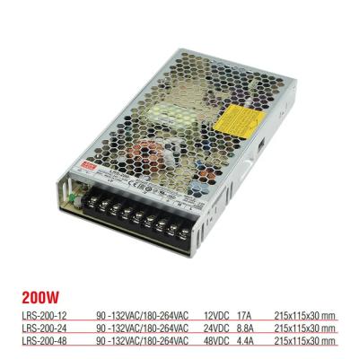 LRS-200-48 Hocheffizientes, gekapseltes Netzteil, 200 Watt, 48 V DC, 4,4 Ampere