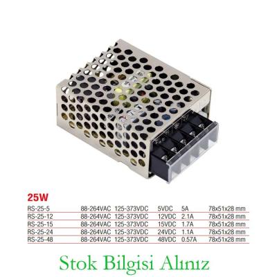 Meanwell RS-25-15 Hocheffizientes 25-Watt-Netzteil, 15 V DC, 1,7 A